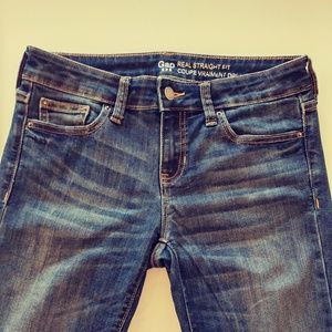 GAP Real Straight Jeans 25R EUC